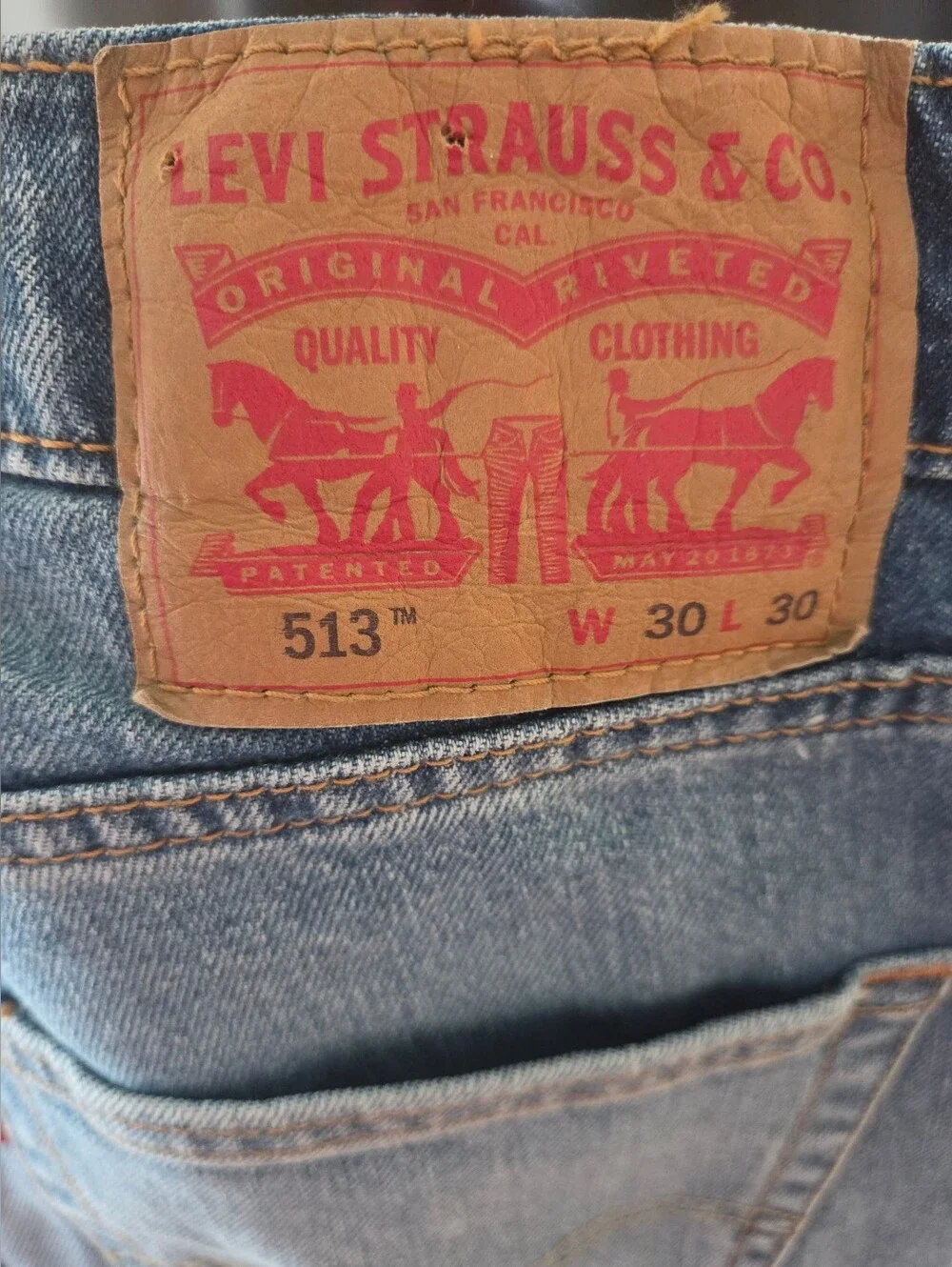NWT Levi's Faded Blue Slim Straight Jeans
